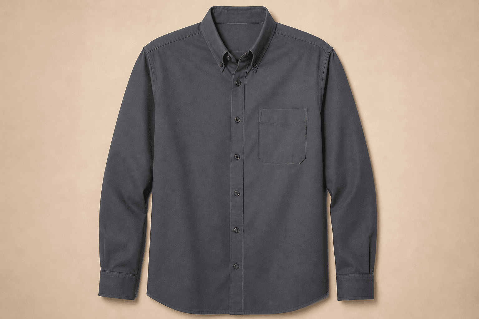 Charcoal long sleeve service shirt