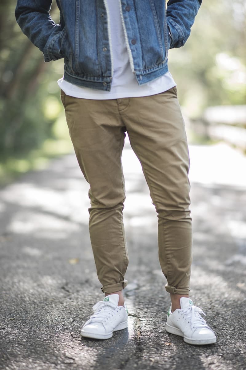 Khaki chino uniform pants